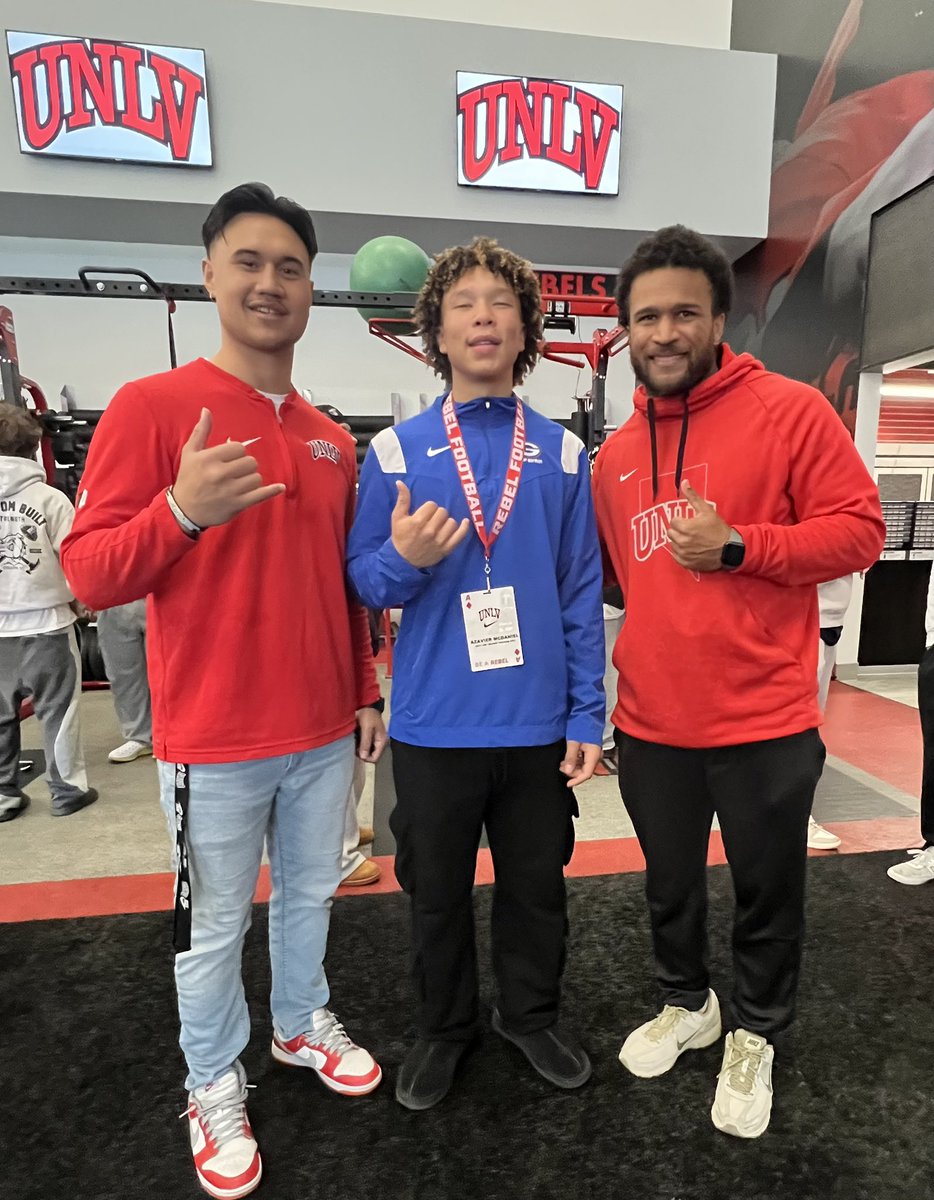 Azavier McDaniel (@mcdanielazavier) on Twitter photo First Unofficial visit of the year, appreciate the opportunity to tour facility <a href="/unlvfootball/">UNLV Football</a> and speak to some amazing coaches. Thanks to <a href="/Bam_Amina/">BAM AMINA</a>, <a href="/HerdBond/">Jonathan Herd-Bond</a>, <a href="/jaxonboesen/">Coach Boesen</a> and Coach T for taking the time out. Special thanks to <a href="/Utah_Prospects/">Utah Prospects</a> for making it possible. First Unofficial visit of the year, appreciate the opportunity to tour facility <a href="/unlvfootball/">UNLV Football</a> and speak to some amazing coaches. Thanks to <a href="/Bam_Amina/">BAM AMINA</a>, <a href="/HerdBond/">Jonathan Herd-Bond</a>, <a href="/jaxonboesen/">Coach Boesen</a> and Coach T for taking the time out. Special thanks to <a href="/Utah_Prospects/">Utah Prospects</a> for making it possible.