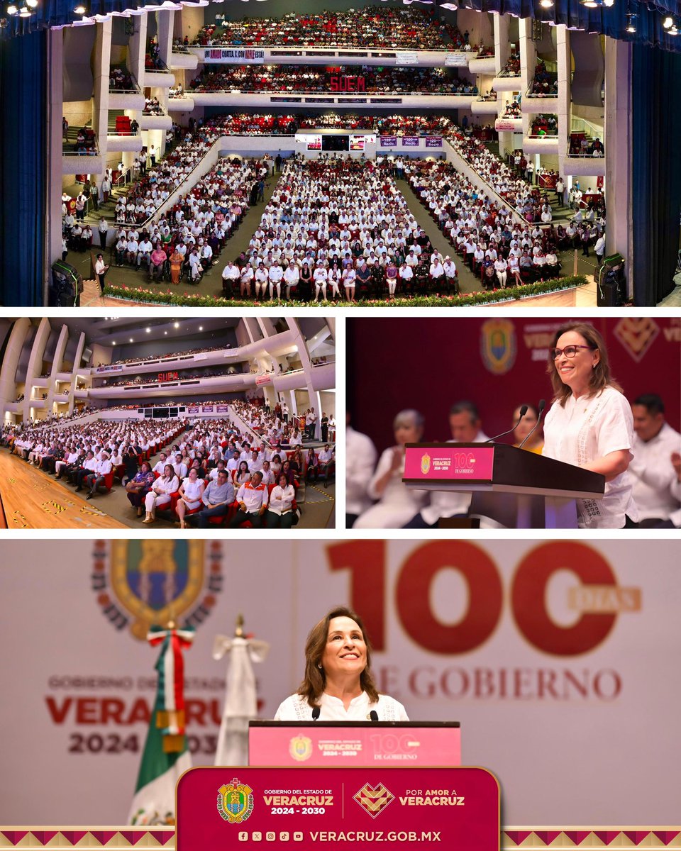 🙌¡GRACIAS VERACRUZ!🤩 por la confianza. 

Llevamos 100 DÍAS de trabajo, de resultados, de entrega y de pasión. Seguiremos cumpliendo y caminando con más fuerza #PorAmorAVeracruz ❤️

Cada día, la energía y el compromiso crecen, como mi amor por #Veracruz. 🫶