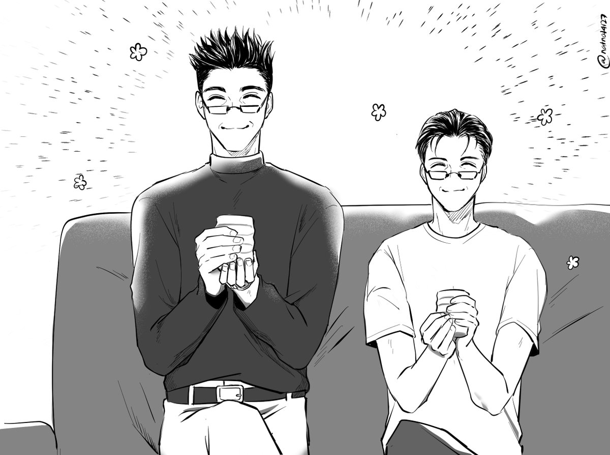 happily observing their husbands　

#仙流　＃센루
＃花洋 ＃백호열