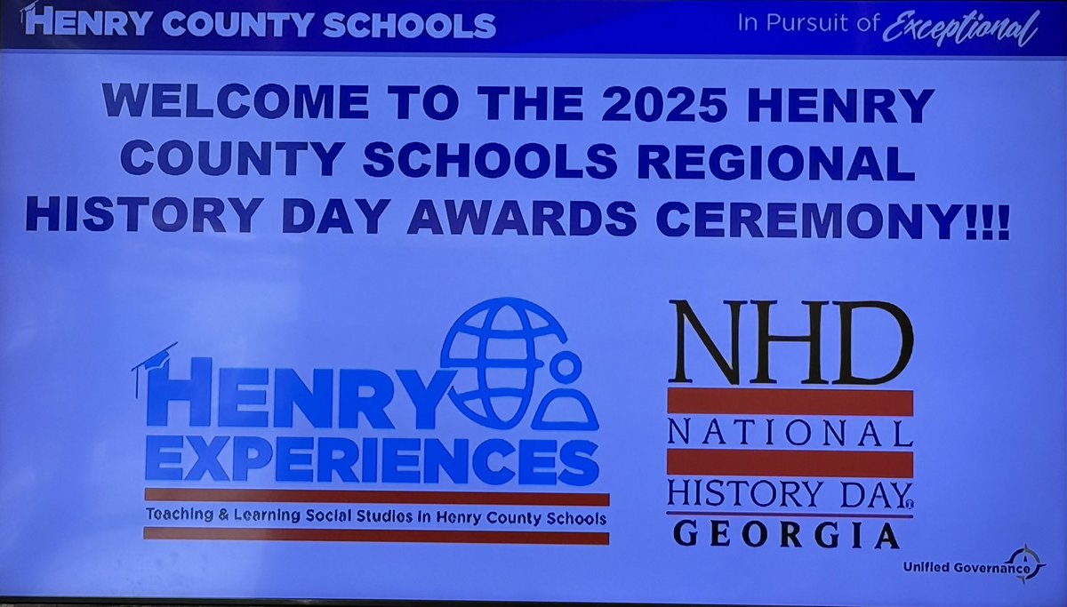 DrMilesk31's tweet photo. Get ready for the adrenaline rush! In just a few moments, we'll unveil which projects will be heading to the state level! Don't miss out! #NHDRegionalHCS #HenryExperiences https://t.co/A8EnZVKUfw
