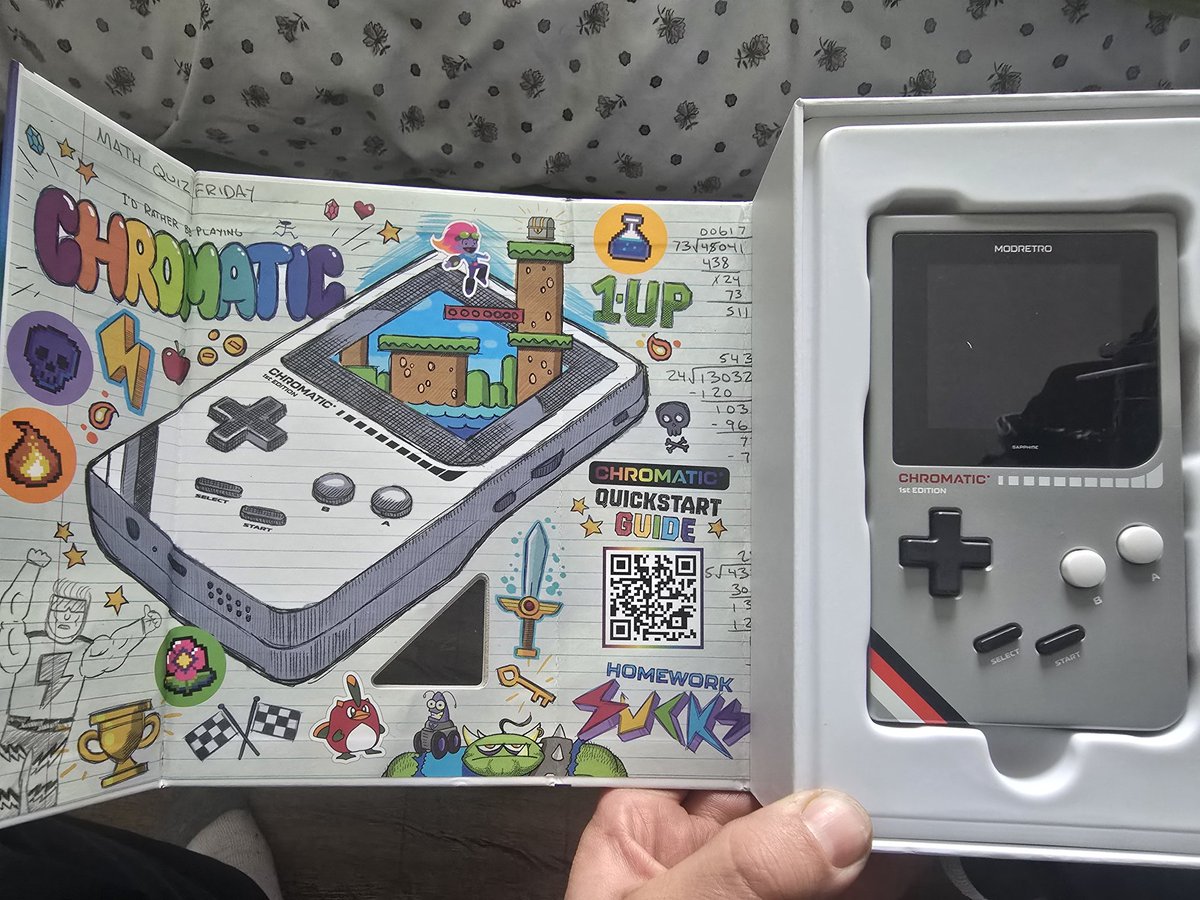 FreebeardPW's tweet photo. @modretro had to drive a few hours from the frozen wastes of canada to get one, but I got my chromatic and it's awesome! https://t.co/6n7y3uPb1q