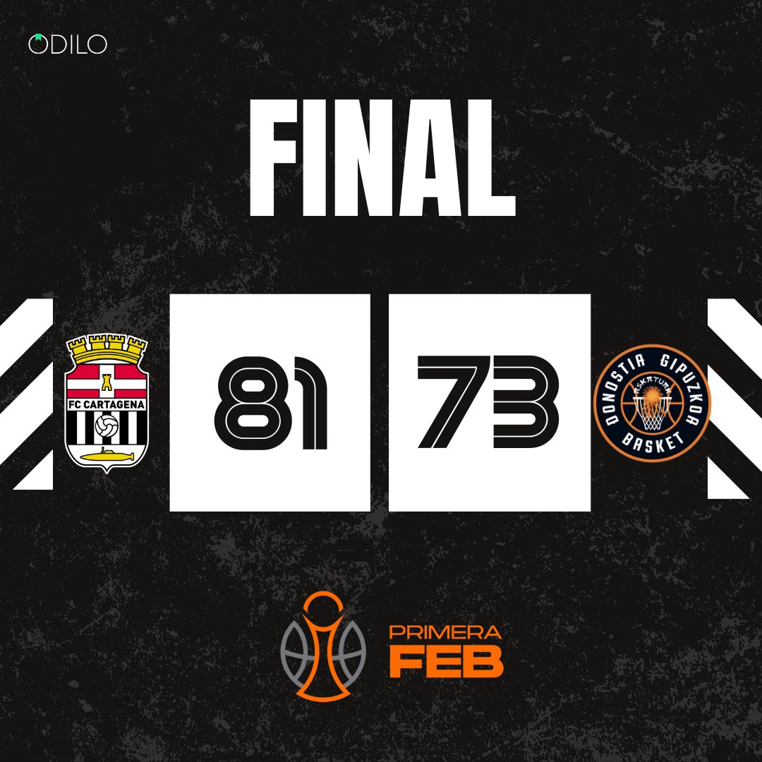 🙌🏼 ¡ FINAL !

✅ VICTORIA !

🔥Espectacular AFICIÓN  , enorme EQUIPO ! 

#VamosCebé 🤍🖤 #PrimeraFEB