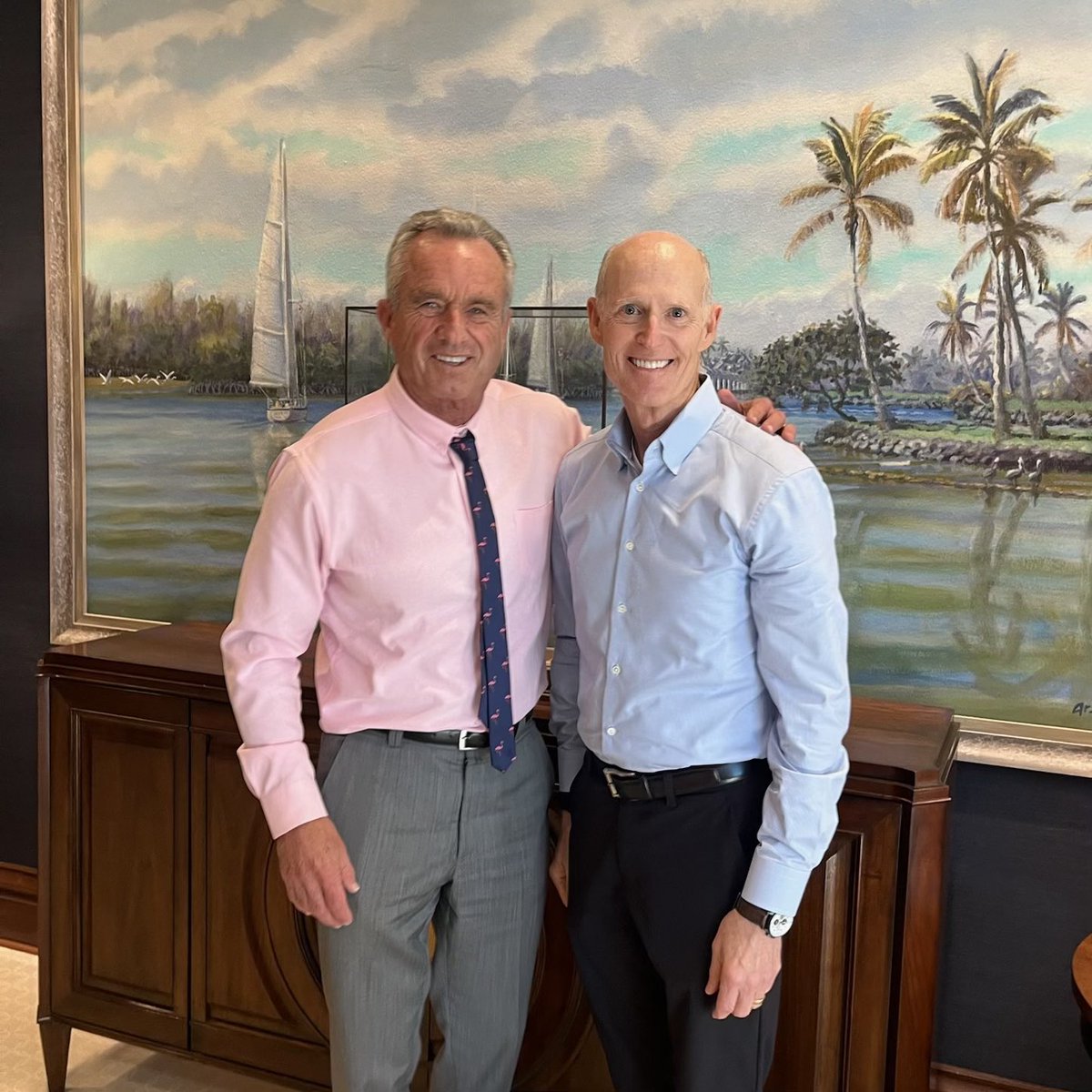 SecKennedy's tweet image. Thank you @SenRickScott for your commitment to MAHA. I enjoyed our time in Naples.