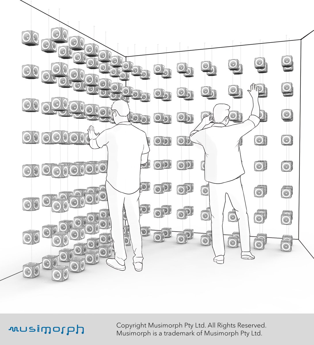 musimorph's tweet image. L-shaped array 
#corner #speakerarchitecture #speakerarray #speakers #Lshape #musimorph #soundobject