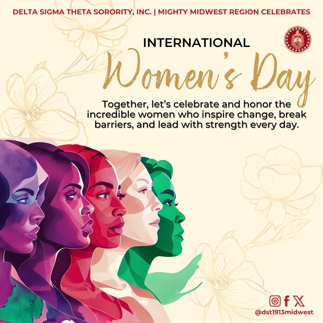 Happy International Women’s Day!!!

As we embrace the theme of International Women’s Day—Accelerate Action—let’s commit to driving progress, championing equity, and creating lasting impact.

#DST1913Midwest 
#IWD2025