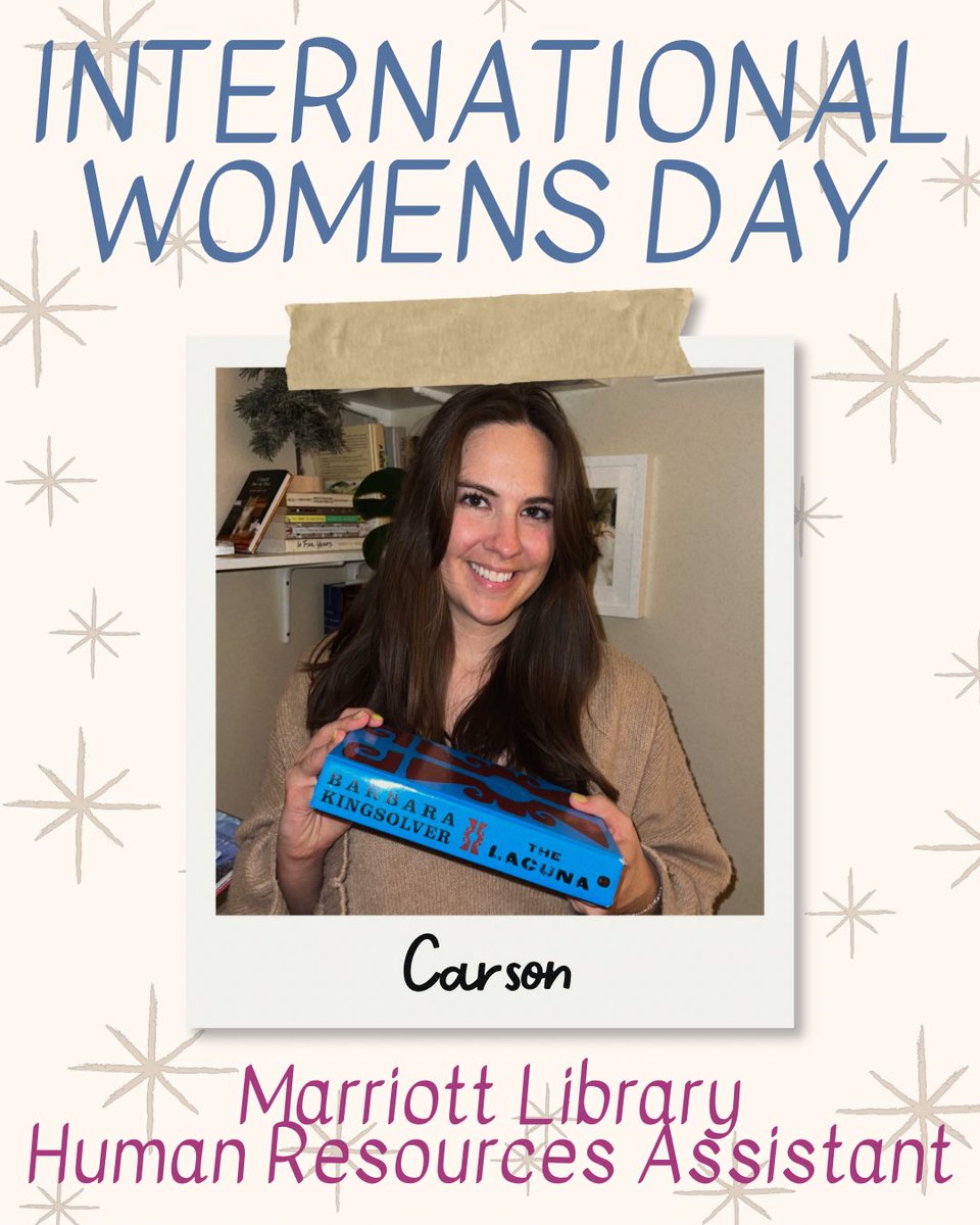 Marriott Library (@marriottlibrary) on Twitter photo It's International Women's Day! To celebrate, we're highlighting a few of our amazing library employees posing with their favorite books by female authors. ✨
<a href="/EHSLibrary/">Eccles Health Sciences Library</a> It's International Women's Day! To celebrate, we're highlighting a few of our amazing library employees posing with their favorite books by female authors. ✨
<a href="/EHSLibrary/">Eccles Health Sciences Library</a>