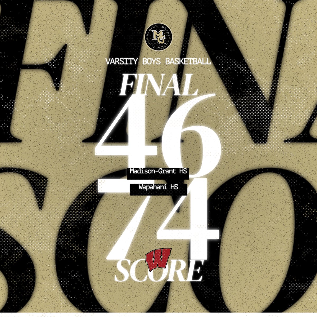 Final. 

Thank you to our 7 seniors and their contributions to the boys basketball program over the past 4 years! They have been Mighty Argylls through and through! 

#WeAreMG #MightyArgylls
