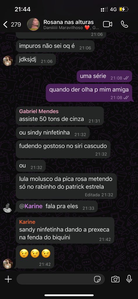n sei pq sou amiga deles ainda
