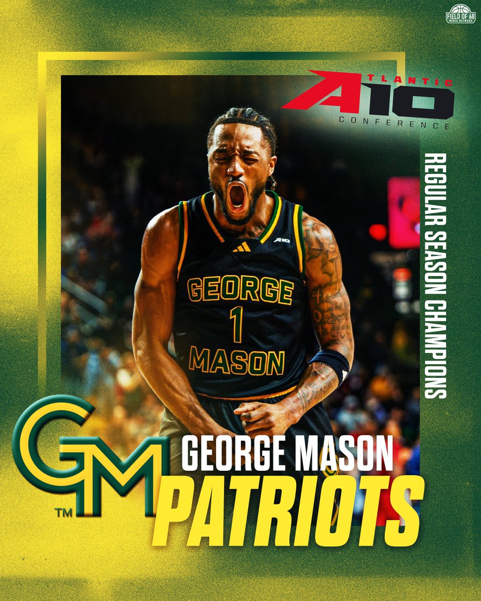 VCU AND GEORGE MASON SHARE THE <a href="/A10MBB/">Atlantic 10 MBB</a> REGULAR SEASON TITLE! 🏆🎉

Congrats to <a href="/VCU_Hoops/">VCU Basketball</a> and <a href="/MasonMBB/">George Mason Men's Basketball</a> 🔥