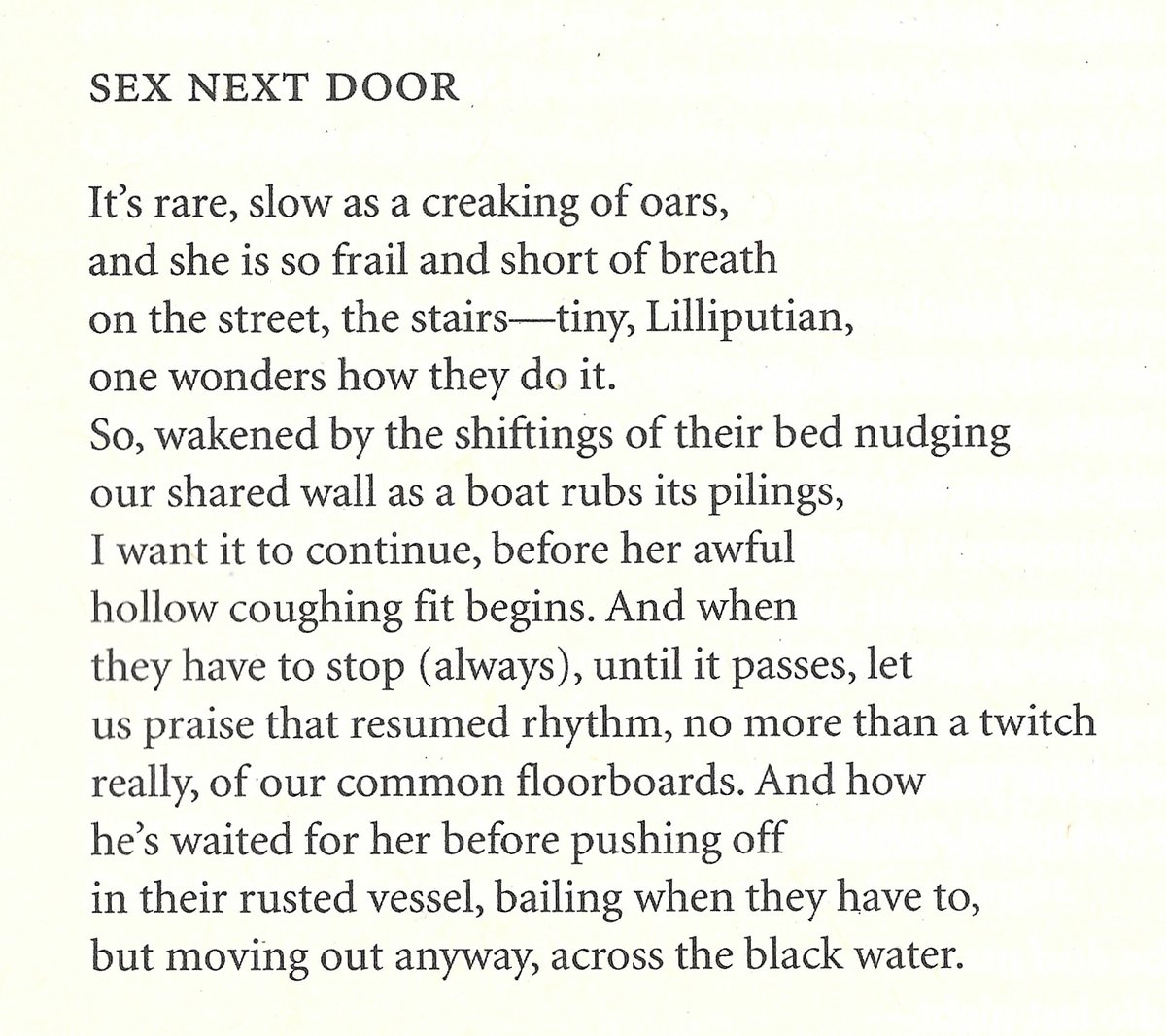 Just destroyed by this Julie Bruck poem about love and disability.