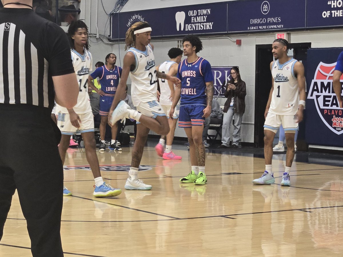 Final- <a href="/MaineMBB/">Maine Men’s Basketball</a> 72, <a href="/RiverHawkMBB/">UMass Lowell MBB</a> 64 in the America East Quarterfinals in Orono. The Black Bears are headed to the semifinals on Tuesday night in Vermont, with time to be announced. Kellen Tynes led four players in double figures with 20 points for Maine #mesports #AEHoops