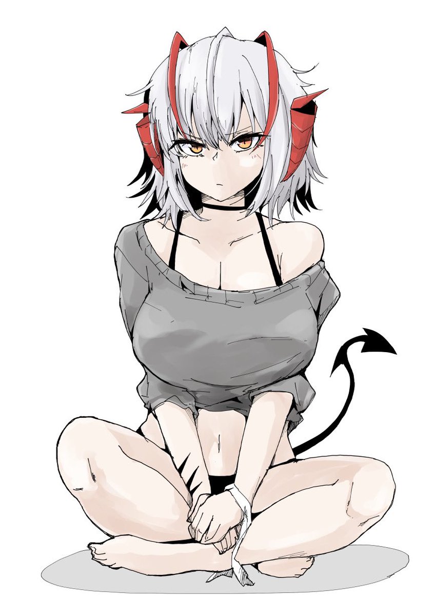 W(アークナイツ) 「#過去作でどれだけ伸びるか無言でチャレンジ見た人もやるムスッとW 」|ヘカトンのイラスト