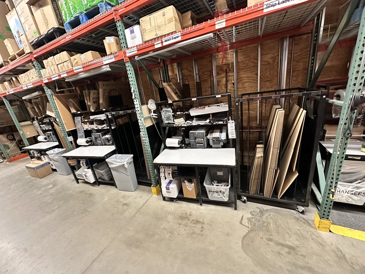 BrandonAtTarget's tweet image. Today, I gave our pack stations a long overdue deep clean! My arms are a little sore from the scraping, but the results are fire. Here are some before and afters.