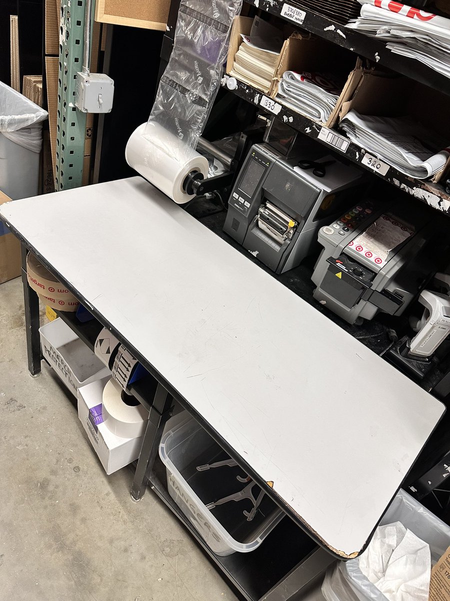 BrandonAtTarget's tweet image. Today, I gave our pack stations a long overdue deep clean! My arms are a little sore from the scraping, but the results are fire. Here are some before and afters.