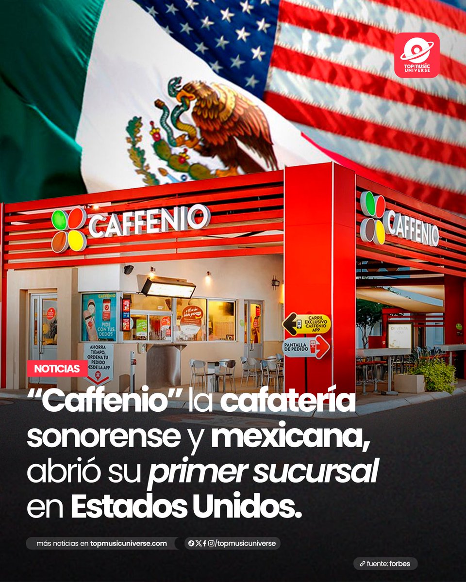 Orgullo mexicano! 

Caffenio la cafetería sonorense y mexicana, en su búsqueda de conquistar el mercando gringo, abrió su primer sucursal en Arizona, Estados Unidos.