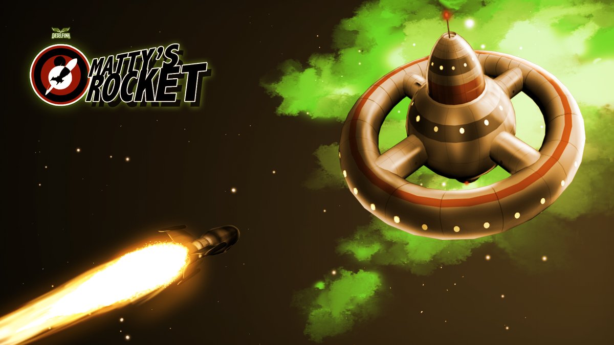 Dieselfunk's tweet image. Greetings Dieselfunkateers! So grateful for my opportunities. That work continues. However, I’m debating starting up Matty’s Rocket as a social media weekly that will be collected into full graphic novels. Yea Nay?