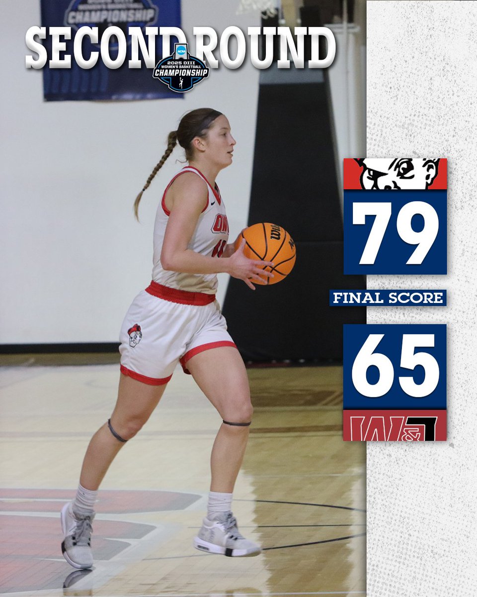 NCAC (@ncac) on Twitter photo 🏆 #d3hoops | Second Round
FINAL: No. 16/18 <a href="/OWUSport/">Ohio Wesleyan Sports</a> 79, Washington & Jefferson 65
With the win, the Battling Bishops advance to the third round of the <a href="/NCAADIII/">NCAA Division III</a> Women's Basketball Tourney for the third time in program history. 🏆 #d3hoops | Second Round
FINAL: No. 16/18 <a href="/OWUSport/">Ohio Wesleyan Sports</a> 79, Washington & Jefferson 65
With the win, the Battling Bishops advance to the third round of the <a href="/NCAADIII/">NCAA Division III</a> Women's Basketball Tourney for the third time in program history.