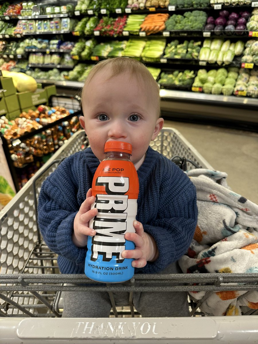 rubywaterss's tweet image. Here’s a really cute picture of my baby. He loves prime. Please use this in one of your ads.@KSI @LoganPaul @MrBeast And maybe help me send him to college one day!!!