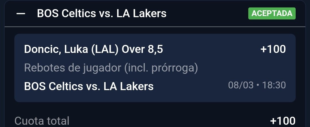 🚨 | Les comparto esta Apuesta Chingones.

Comienza en 15 minutos.

Vamos por ese 14-0 en NBA ✅️🏀🔥 !!!

Si la Ganamos, regalaré un dinerito a los que dejen su Apoooyooo 🗨🔄❤️ !!!