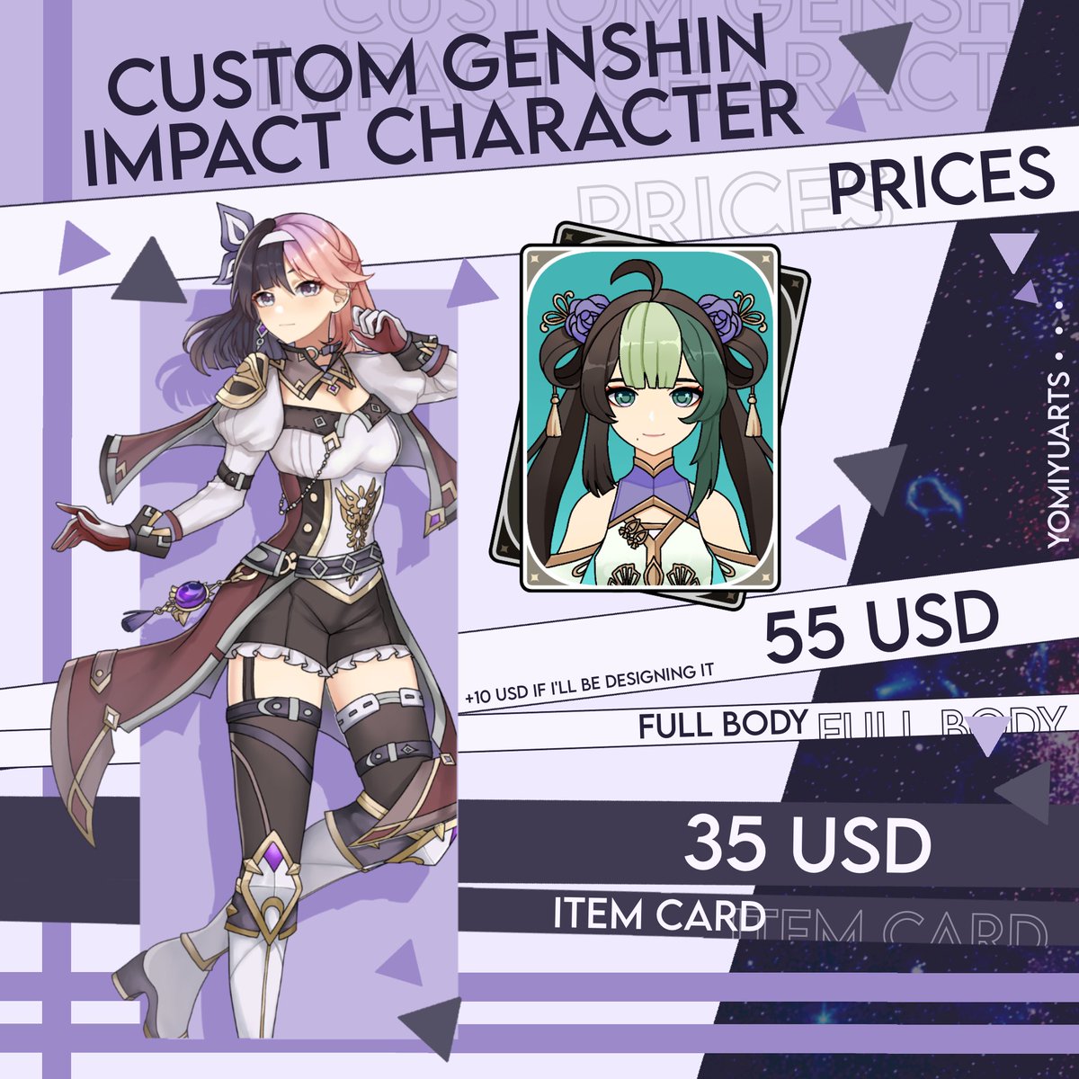 yomiyuarts's tweet image. COMMS PRICE DROPβΌοΈβΌοΈ
Hello everyone, I will be lowering my prices.
My comms has become extremely slow that I am extremely scared for my future. Srry for sounding so desperate, but I genuinely need comms to stay afloat.
#Art #Drawing #Commissions #GenshinImpact #CommissionsOpen
