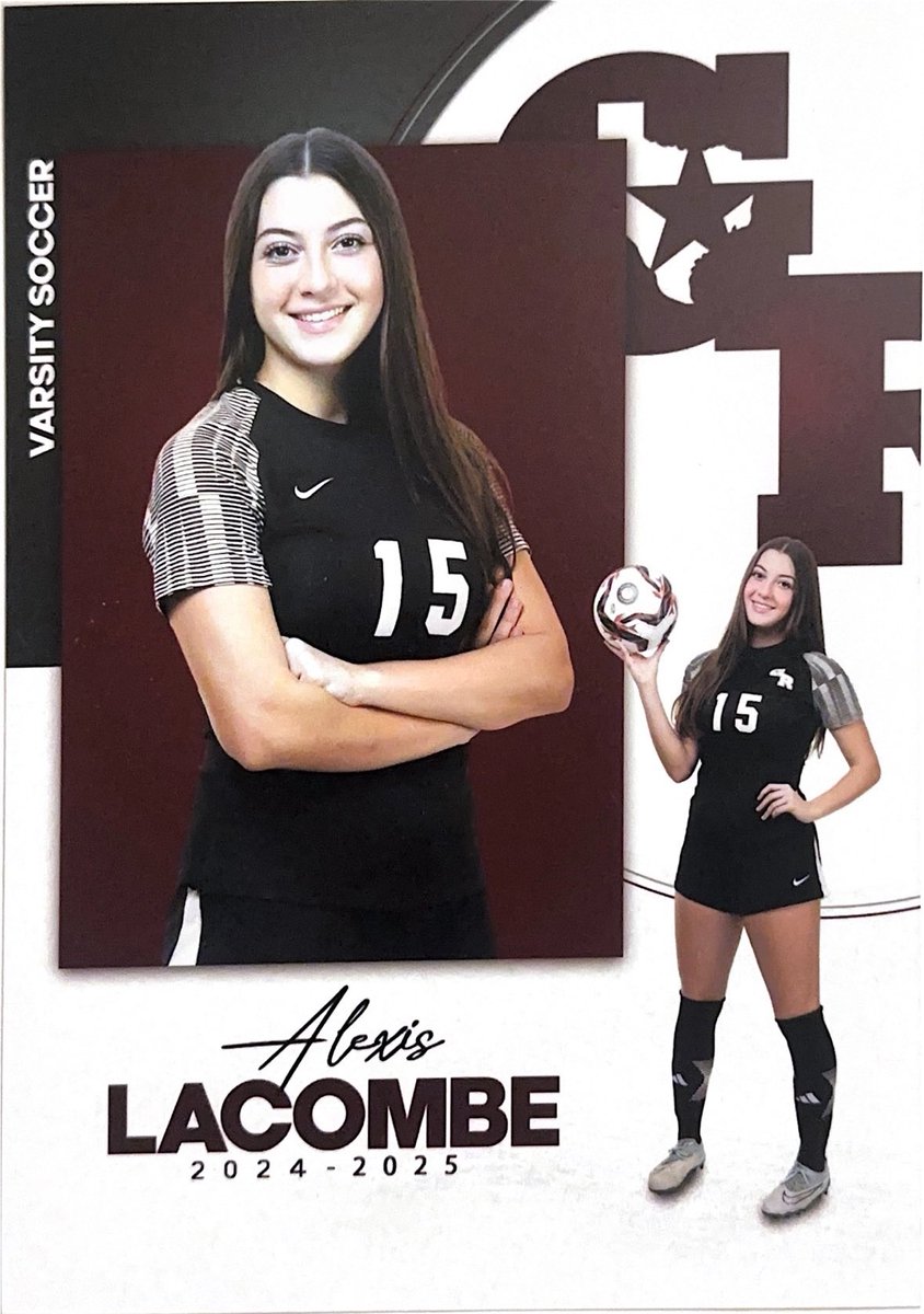 Alexis Lacombe 🇺🇸🇨🇷 (@a_lacombe2027) on Twitter photo Finished district play with a big 8-2 win last night! Put 4 goals in the net, bringing my season total to 18. Grateful for my team and all the work we’ve put in this season—now onto playoffs! #GRstrong #WeAreGR #18andCounting
<a href="/coachkauffman10/">Coach Kauffman</a> <a href="/CoachTeran_/">Coach Terán</a> <a href="/GRHSSoccer/">George Ranch Girls Soccer</a> <a href="/WeAreGRHS/">@WeAreGRHS</a> Finished district play with a big 8-2 win last night! Put 4 goals in the net, bringing my season total to 18. Grateful for my team and all the work we’ve put in this season—now onto playoffs! #GRstrong #WeAreGR #18andCounting
<a href="/coachkauffman10/">Coach Kauffman</a> <a href="/CoachTeran_/">Coach Terán</a> <a href="/GRHSSoccer/">George Ranch Girls Soccer</a> <a href="/WeAreGRHS/">@WeAreGRHS</a>