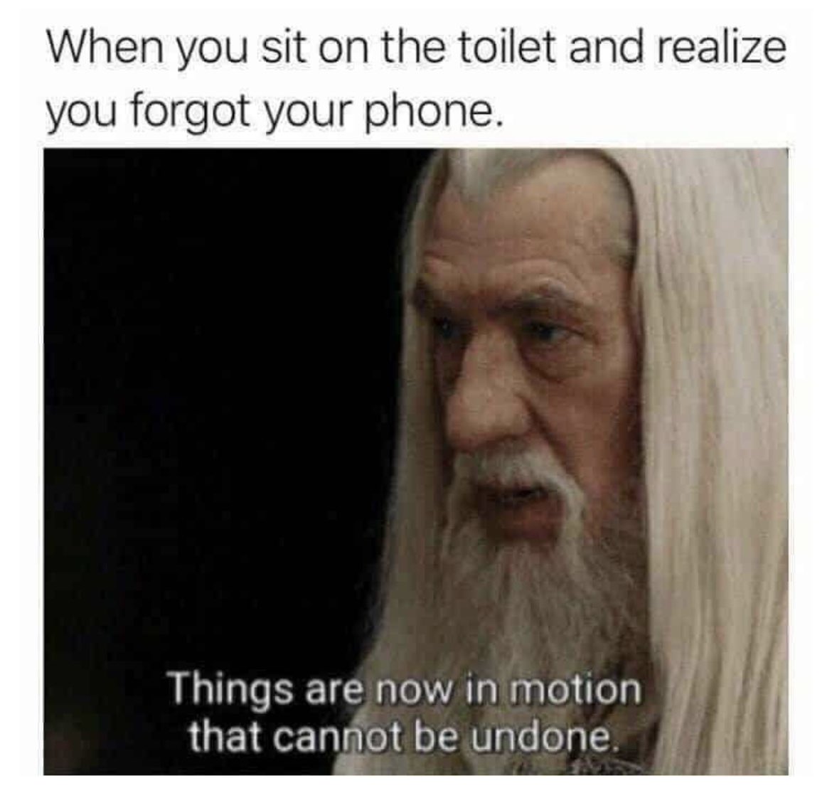 TheLOTRMemes's tweet image. One of the worst feelings