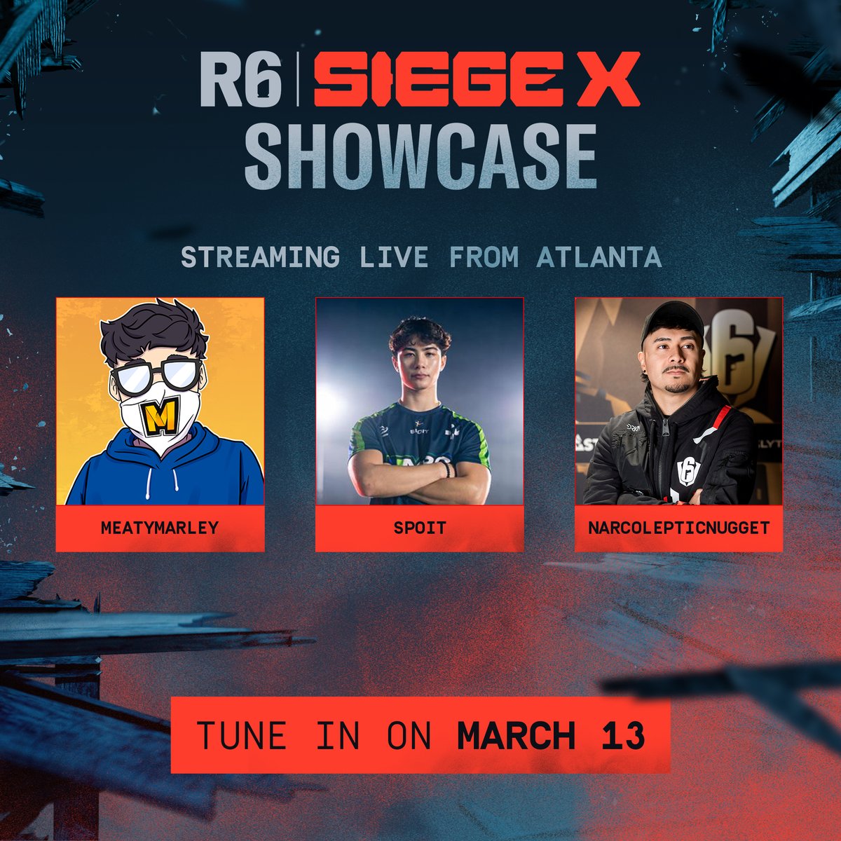Tune in on March 13 to watch some of your favorite creators like MeatyMarley, Spoit, and NarcolepticNugget live at the Showcase!