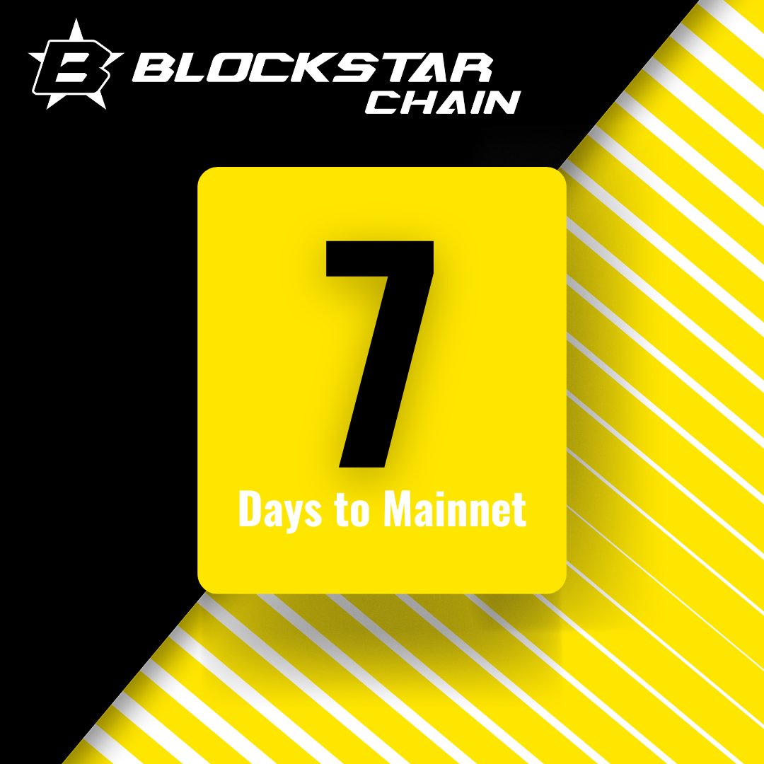 🔥🚀 7 Days to #BlockStar Chain Mainnet! 🚀🔥  

Security isn’t just a priority—it’s the backbone of everything we’ve built.  

#BlockStarChain is designed to be attack-resistant, truly decentralized, and unstoppable. By preventing power concentration and optimizing network