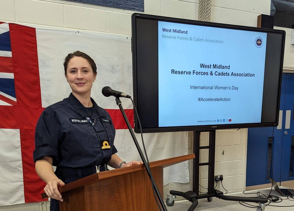 HMSForward's tweet image. Earlier this week we hosted the West Midland Reserve Forces &amp;amp; Cadets Association in aid of IWD, and celebrated the successes of women across the West Mids. #IWD25