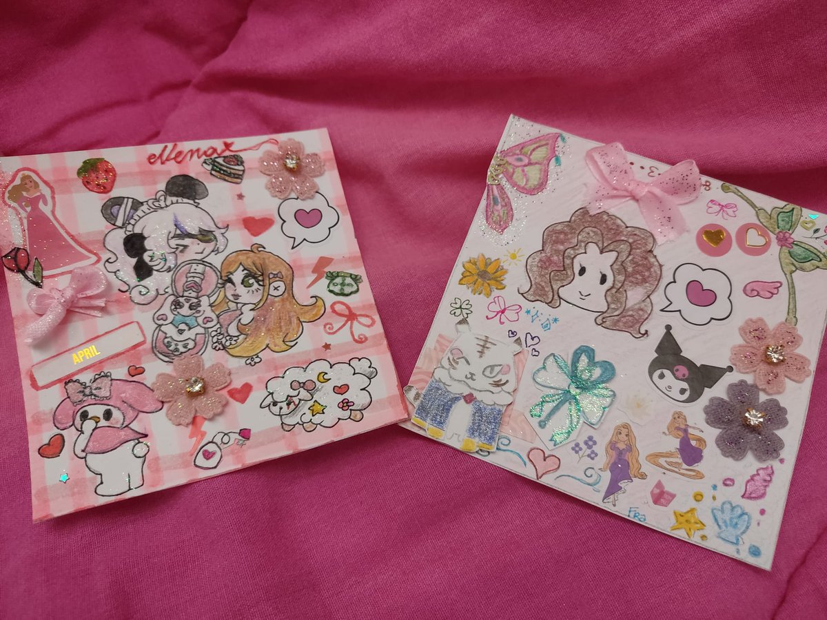 FrancescaLokser's tweet photo. Me♦️and @CapitanoUck   🐏❤️‍🩹had an arts and crafts afternoon and we draw each other vibes so we included (obv) our oshis eheh
#LouVerGallery #Artchivist #MariArtte https://t.co/xmfQZ20Oyx