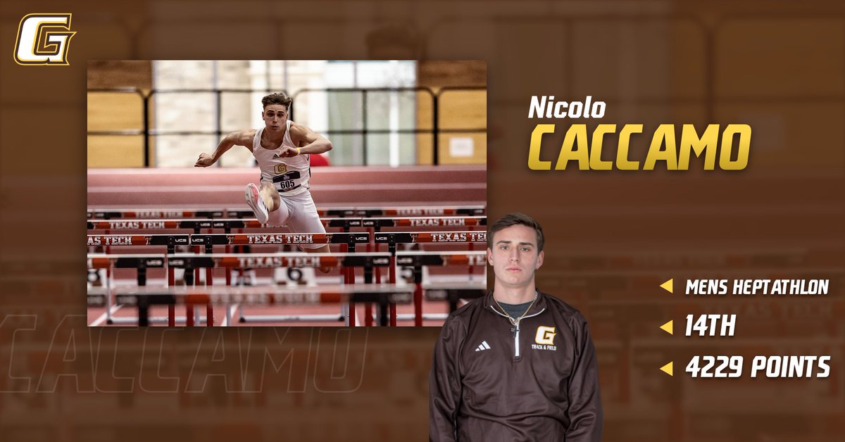Broncbuster Athletics (@sportsbuster) on Twitter photo Nicolo Caccamo finished 14th in Mens Heptathlon with a total score of 4229 points at the NJCAA Indoor Nationals in Lubbock, TX.
Link: live.pttiming.com/?mid=7609
<a href="/gccc_xctf/">GCCC XC/Track</a> Nicolo Caccamo finished 14th in Mens Heptathlon with a total score of 4229 points at the NJCAA Indoor Nationals in Lubbock, TX.
Link: live.pttiming.com/?mid=7609
<a href="/gccc_xctf/">GCCC XC/Track</a>