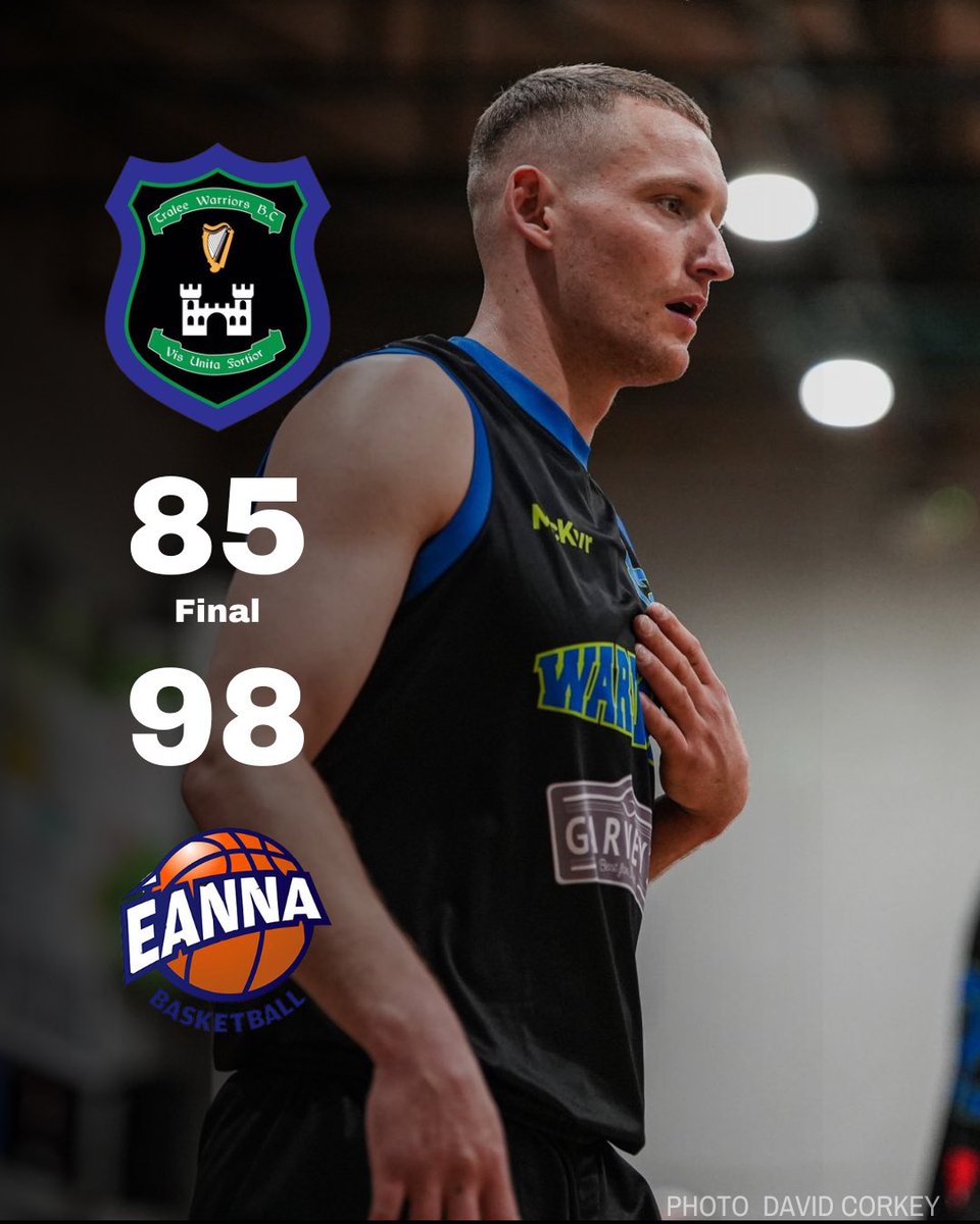 🏀 Tough night on the road for Garvey’s Tralee Warriors, falling 85-98 to Éanna. But no time to dwell—we’re back at it tomorrow at 5 PM for our final regular season game at Kerry Sports Academy against St. Vincent’s!

Let’s pack the gym and bring the energy for one last home push