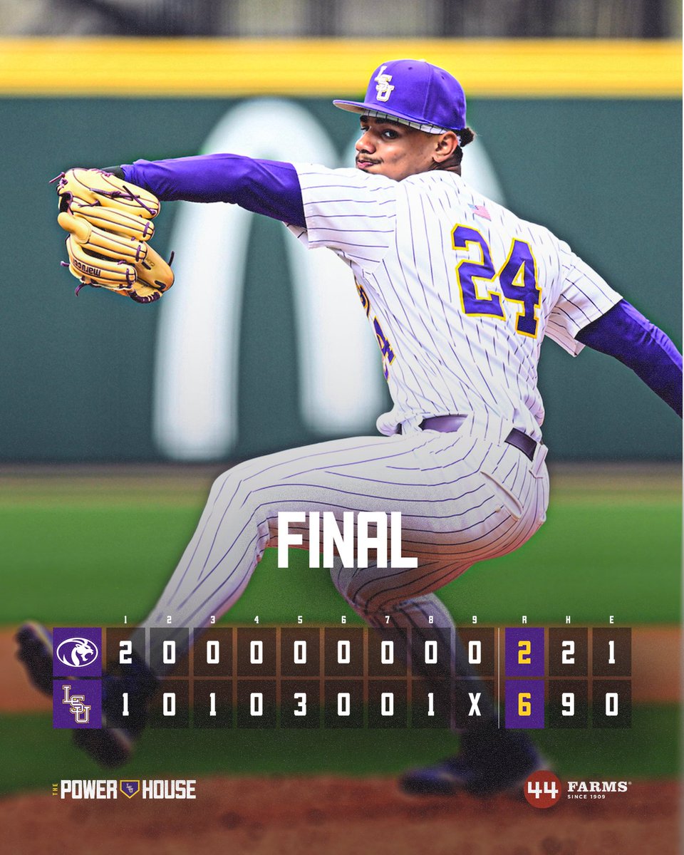 LSUbaseball's tweet image. W