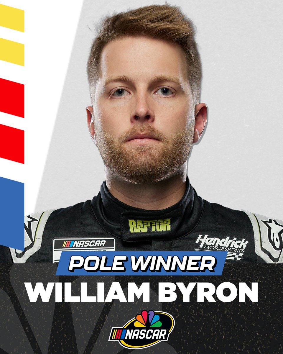 REPOST to congratulate William Byron for putting the No. 24 car on pole at Phoenix. #NASCAR