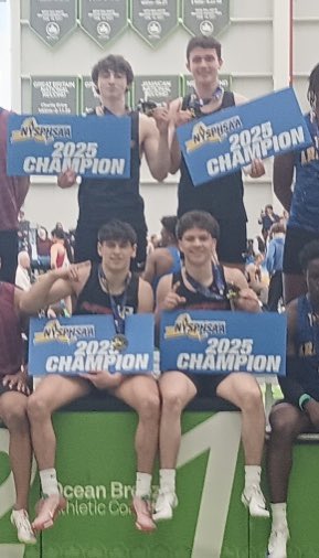 Congratulations to Dominic D., Braydon C., Nate B., and Nathaniel L. for capturing the 4x200 relay Division II State Championship!