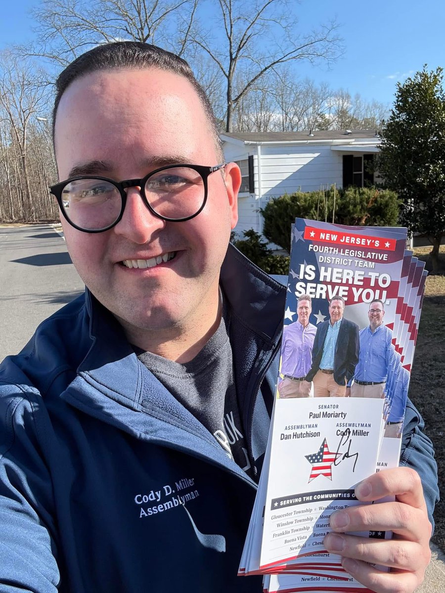 The weather was great today for Cody and I to get out and meet some LD4 residents to let them know that our office is there to help!