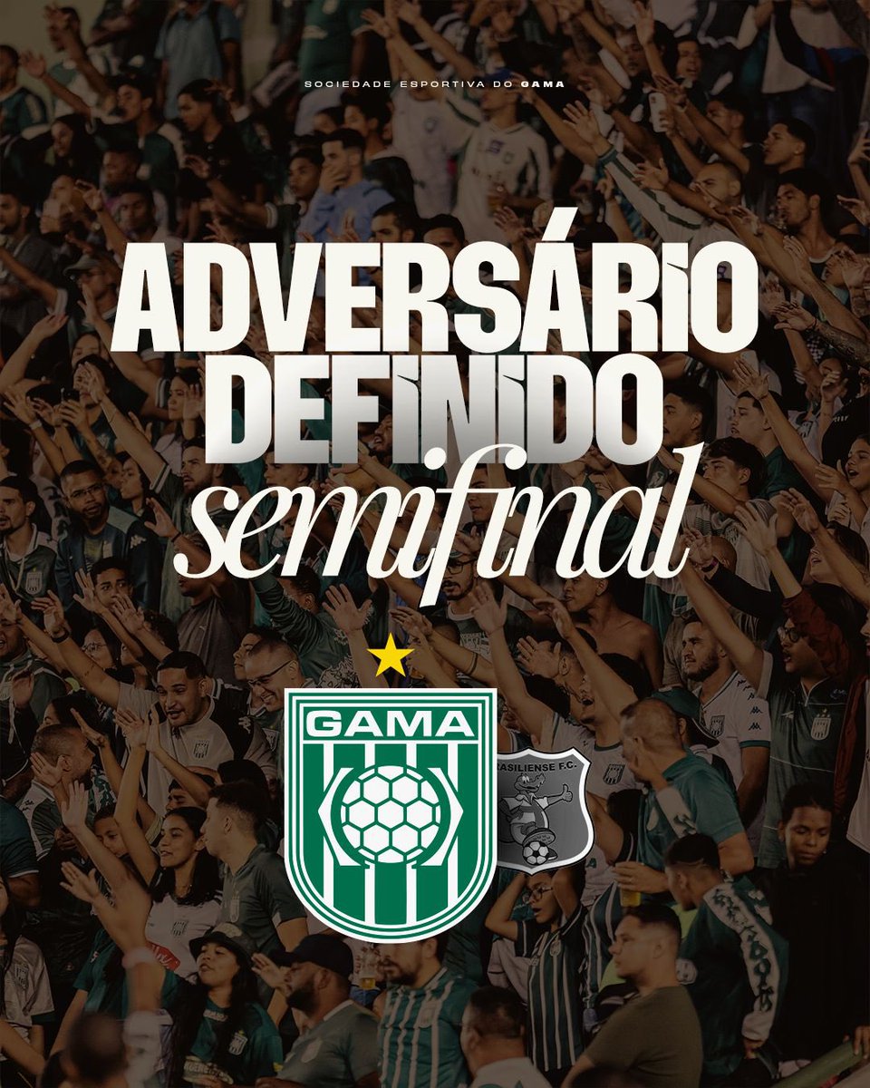 SEGama's tweet image. O Gama está classificado para a semifinal do Candangão e já sabe quem irá enfrentar. Pra cima deles! 🇳🇬