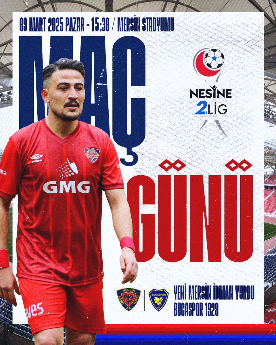 MAÇ GÜNÜ 💪🏻

🆚 Bucaspor 1928
🕗 15.30
🏟️ Mersin Stadyumu

📲 #YMİYvBUCA