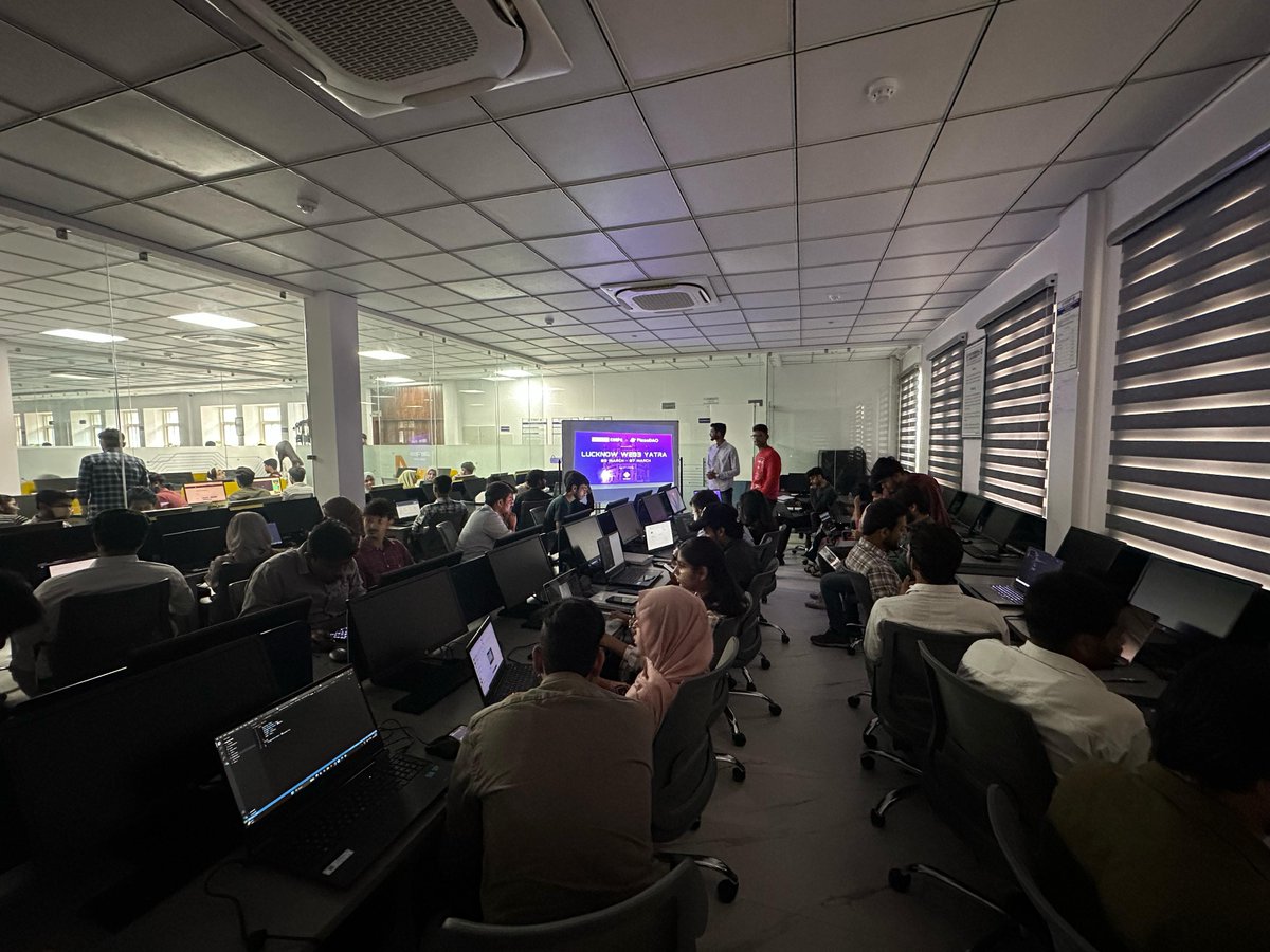Raj Rathaur | User Onboarding (@rajdotcc) on Twitter photo Lucknow Web3 Yatra was a massive success🎉
Over 300+ people took their first step into Web3 with us last week. From hands-on learning to networking (and unlimited 🍕), this was just the beginning🚀
Big thanks to <a href="/Pizza_DAO/">PizzaDAO.eth 🍕🏴☠️</a> <a href="/CareerCorpsHQ/">Career Corps | Grab Your Dream Job Role🚀</a> <a href="/W3Lucknow/">Lucknow Tech Community</a> for making this possible🫡 Lucknow Web3 Yatra was a massive success🎉
Over 300+ people took their first step into Web3 with us last week. From hands-on learning to networking (and unlimited 🍕), this was just the beginning🚀
Big thanks to <a href="/Pizza_DAO/">PizzaDAO.eth 🍕🏴☠️</a> <a href="/CareerCorpsHQ/">Career Corps | Grab Your Dream Job Role🚀</a> <a href="/W3Lucknow/">Lucknow Tech Community</a> for making this possible🫡