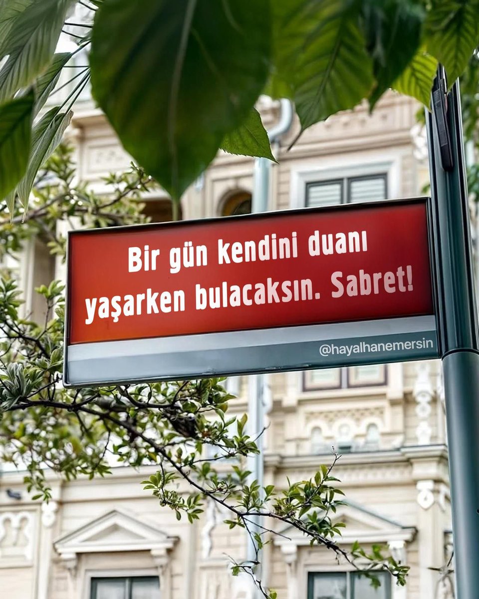 hayalhanemersin's tweet image. Bir gün kendini duanı yaşarken bulacaksın.
Sabret!