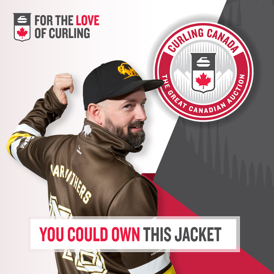 Want to own a piece of history? <a href="/Reidarama/">Reid</a>'s jacket is up for bidding online at The Great Canadian Auction

BID NOW ➡️ 32auctions.com/organizations/…

#FortheLoveofCurling