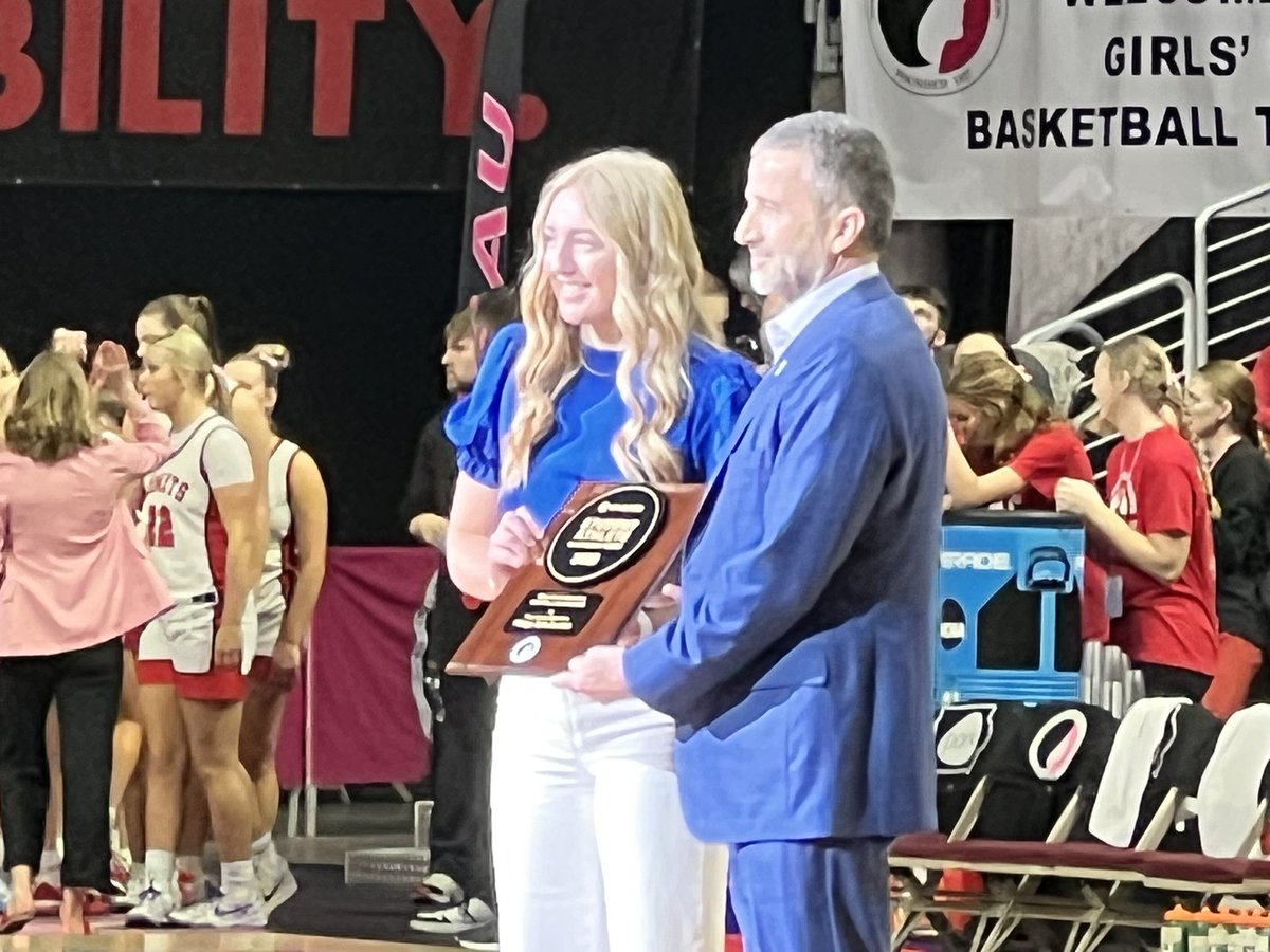 Ryan Timmerman (@ryantimmerman3) on Twitter photo Sioux Center’s Margo Schuiteman was awarded the Class 4A Student Athlete Achievement Award prior to the 4A championship game today.
<a href="/SiouxCenterHS/">Sioux Center High School</a> Sioux Center’s Margo Schuiteman was awarded the Class 4A Student Athlete Achievement Award prior to the 4A championship game today.
<a href="/SiouxCenterHS/">Sioux Center High School</a>