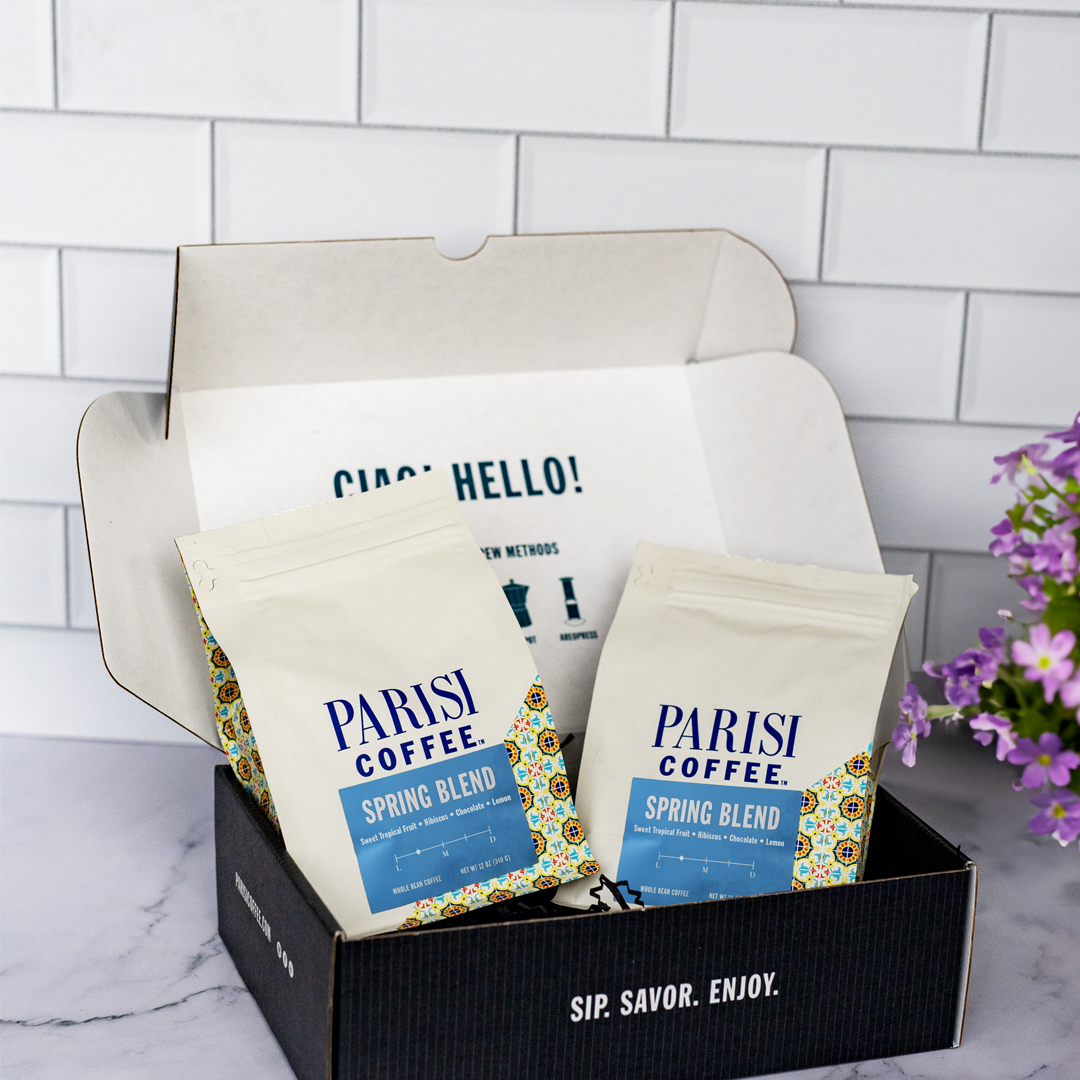 🌸✨ Introducing our NEW Spring Blend! ✨🌸

Celebrate the beauty of spring and enjoy our Spring Blend's notes of sweet tropical fruit, hibiscus, chocolate, and lemon.

#SpringBlend #Ethiopia #Peru #NewCoffee #LightRoast #kccoffee #parisicoffee #italiancoffee #springiscoming