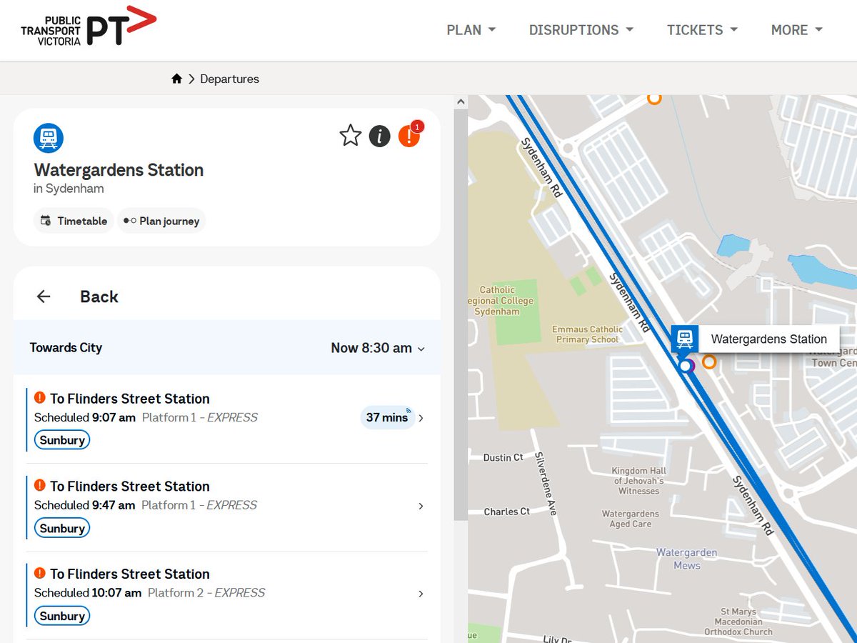ptua's tweet photo. You can't always time a trip to match a poor timetable, especially when connecting from another service or going to an appointment.
These infrequent trains are not good enough for a city of 5 million. No wonder weekend traffic is so bad. #TimeWastingTimetables #MoreServicesNow https://t.co/NHbtbblLxf