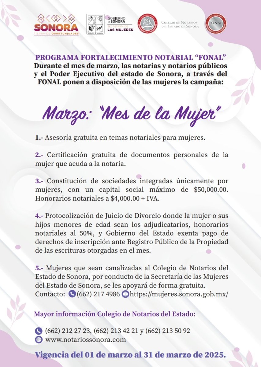 Notarios de Sonora / Colegio de Notarios de Sonora tweet media