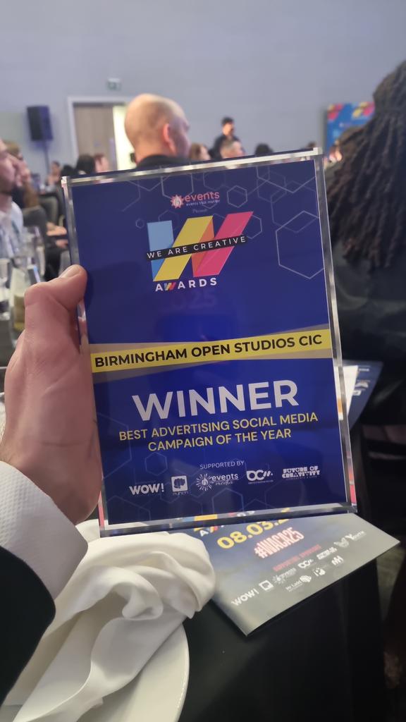 Delighted to announce we are winners of 'Social Media Campaign Of The Year' at the We Are Creative Awards 😀