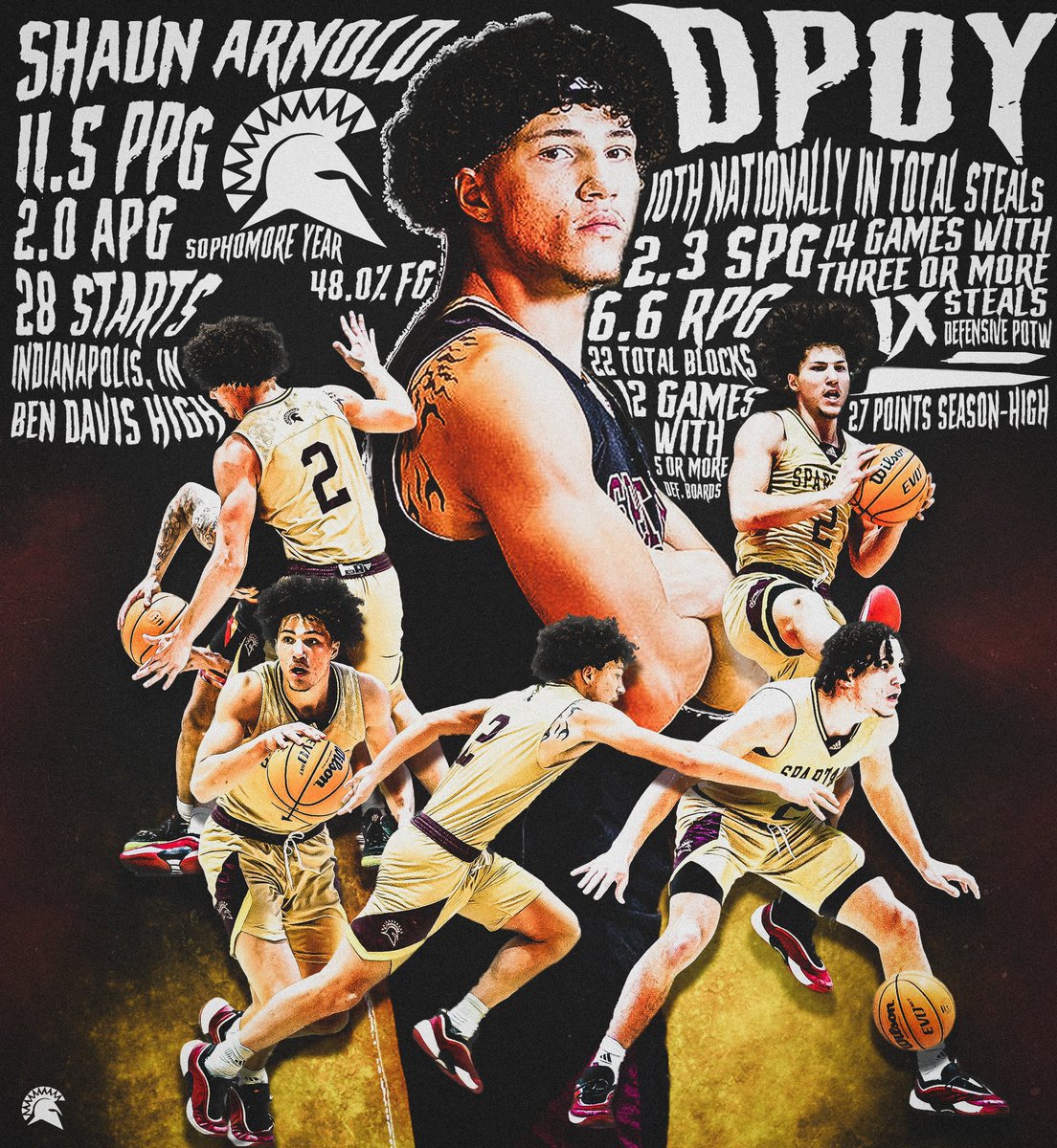 St. Thomas Aquinas College Men’s Basketball (@stacbasketball) on Twitter photo Setting The Standard 🏆
Congratulations to our own <a href="/shaunarnold_32/">Shaun Arnold</a> for being named the 2024-25 ECC Defensive Player Of The Year, the first in program history‼️
Shaun averaged 2.3 steals per game, ranking 10th nationally in total steals (68).
#Spartans | #ByAnyMeans Setting The Standard 🏆
Congratulations to our own <a href="/shaunarnold_32/">Shaun Arnold</a> for being named the 2024-25 ECC Defensive Player Of The Year, the first in program history‼️
Shaun averaged 2.3 steals per game, ranking 10th nationally in total steals (68).
#Spartans | #ByAnyMeans