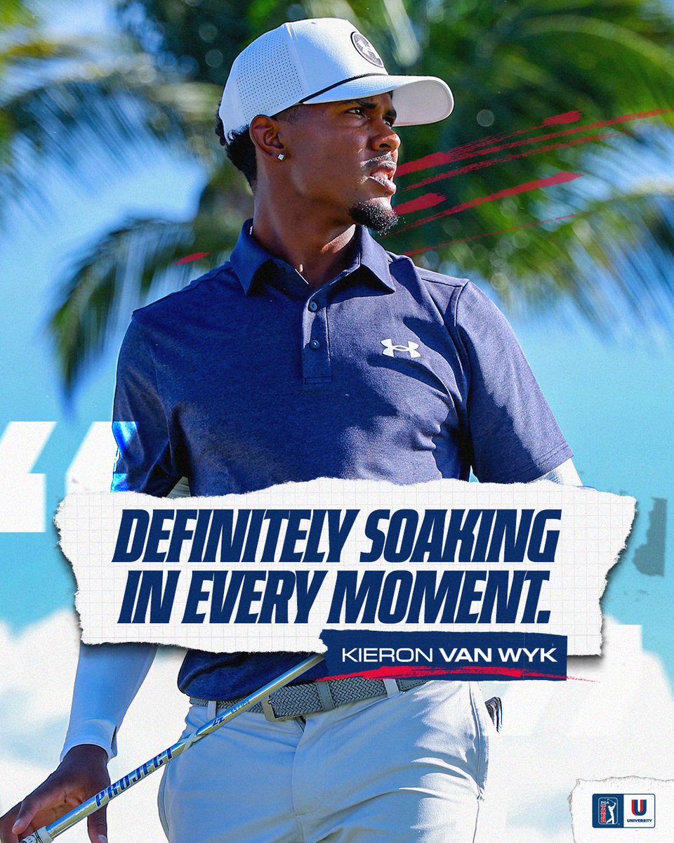 PGA TOUR University (@pgatouru) on Twitter photo One more day to try to make history 💪
<a href="/CofCMensGolf/">Charleston Men's Golf</a> Senior Kieron Van Wyk is just one shot back heading into Sunday <a href="/PuertoRicoOpen/">Puerto Rico Open ⛳️</a>. One more day to try to make history 💪
<a href="/CofCMensGolf/">Charleston Men's Golf</a> Senior Kieron Van Wyk is just one shot back heading into Sunday <a href="/PuertoRicoOpen/">Puerto Rico Open ⛳️</a>.