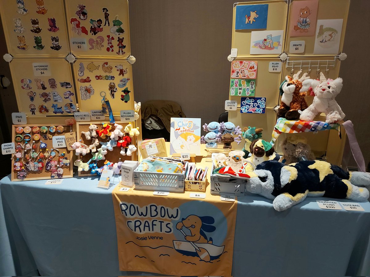 At <a href="/VancouFUR/">VancouFur 2026 - Wonderland</a> Artist alley in the back!

Here tomorrow as well