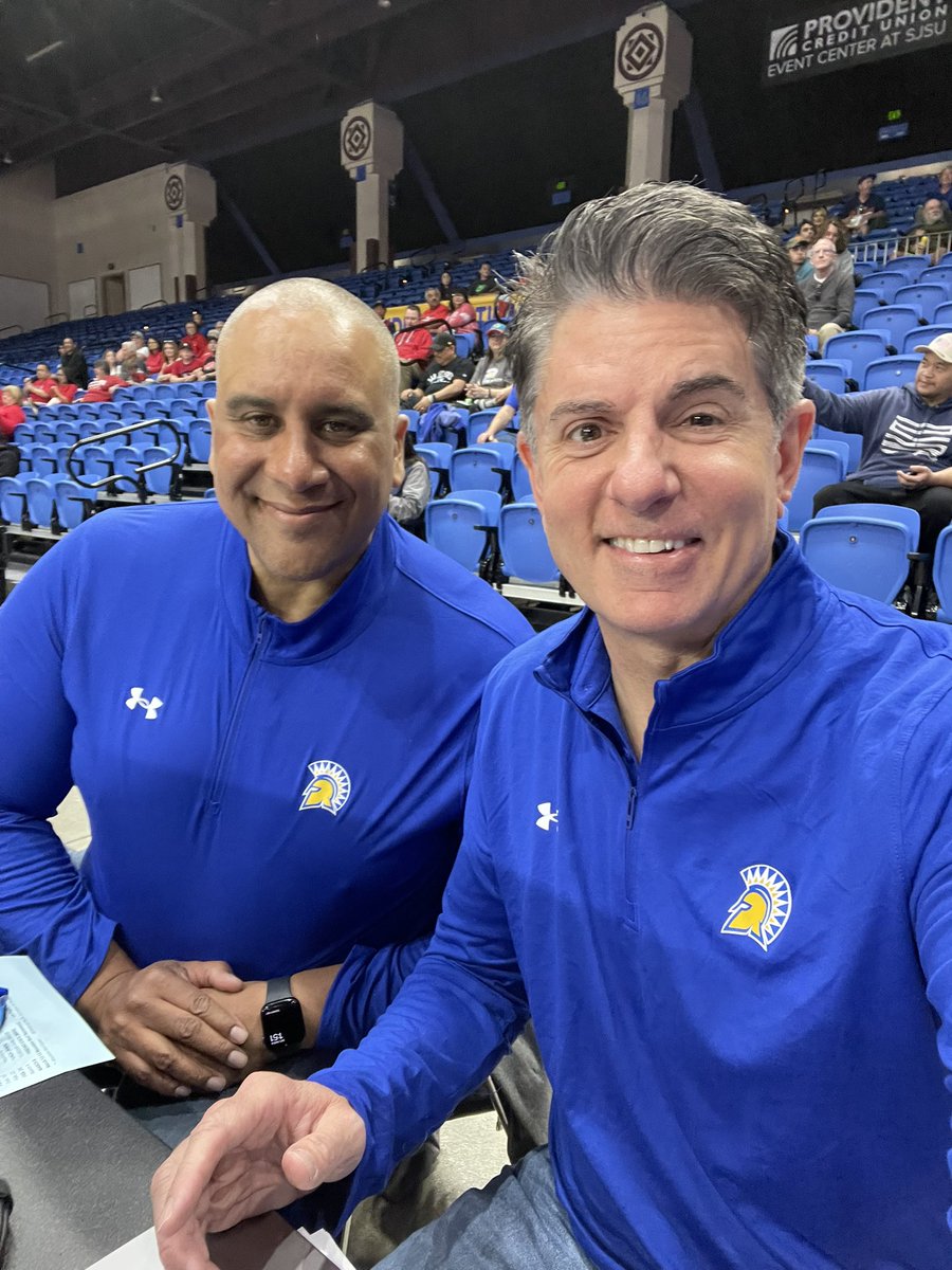 davebenz's tweet image. Ready to go with @MarcJSpears for @SanJoseStateMBB versus Fresno State at the top of the hour on @NBCSAuthentic !